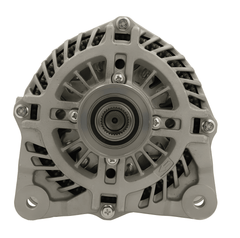 Car alternator on a white background