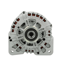 Car alternator on a white background