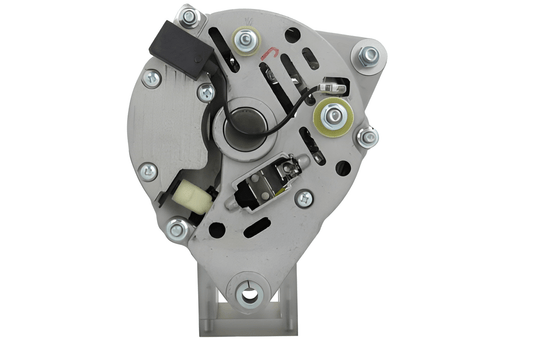Car alternator on a white background
