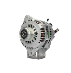 A new 12V 100Amp aftermarket alternator for Opel / vauxhall vehicles, featuring metal construction with a pulley and wiring connectors.